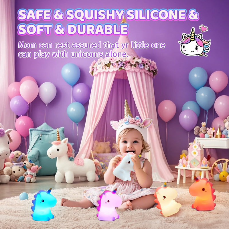 Unicorn Night Light with Soft Glow for a Soothing and Magical Atmosphere in Children's Room