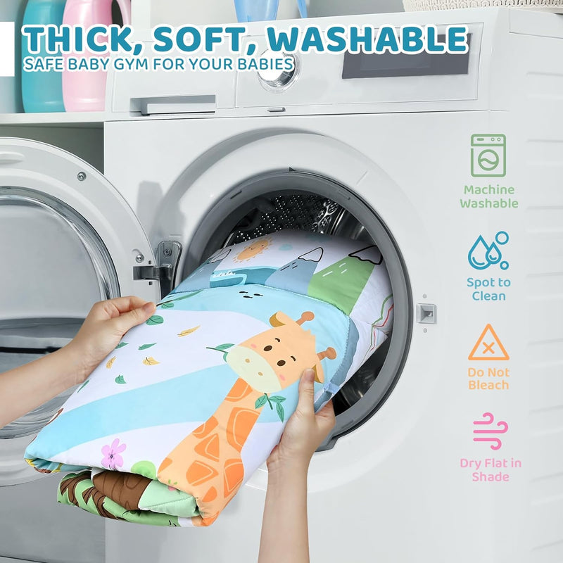 Multifunctional Baby Play Mat for Development and Play with Play Arches and Ball Pit