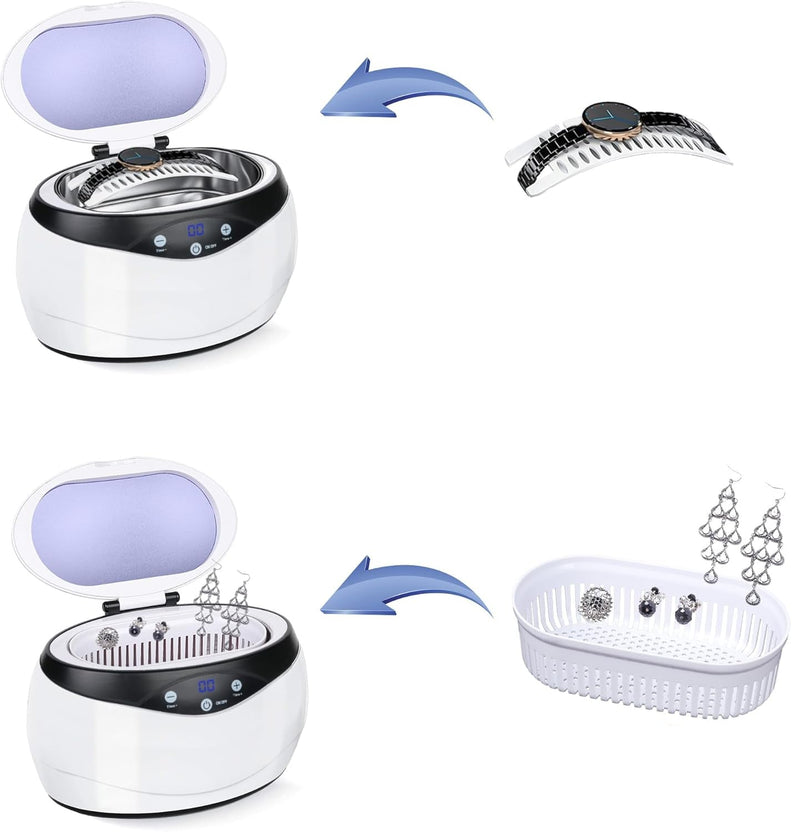 Alaric 650ml Ultrasonic Jewellery & Accessories Cleaner