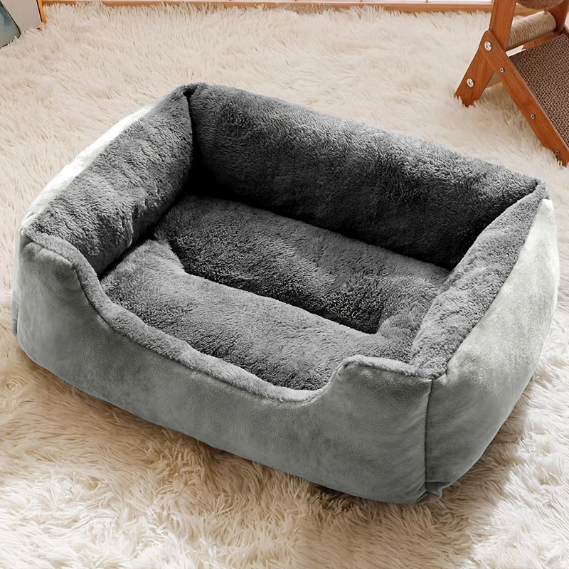 Soft Cat and Dog Bed for Small Pets with Comfortable Plush Edge