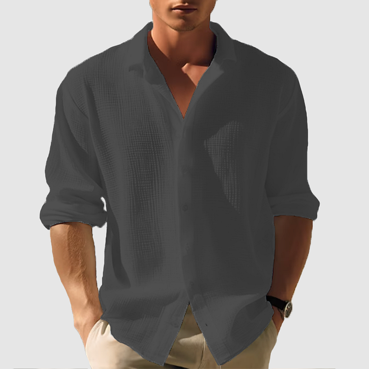 Men's Long Sleeve Shirt Made from Light and Breathable Material