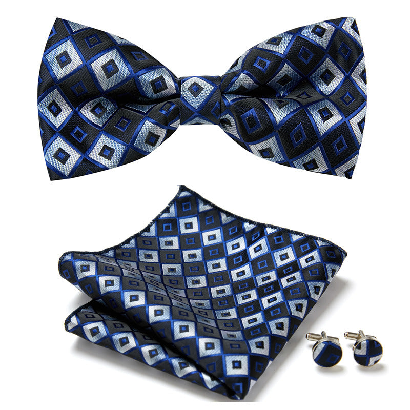 Elegant Bow Tie Set – Handcrafted with Matching Accessories