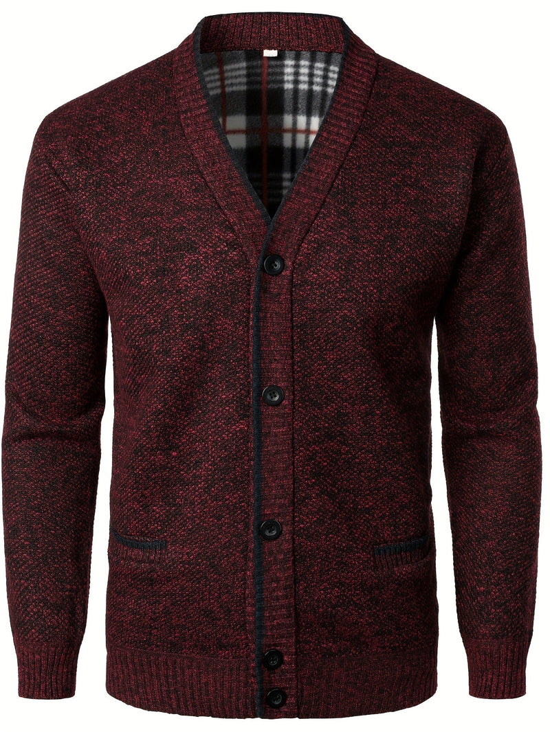 Men's Knitted Cardigan with Buttons – Warm and Comfortable for Autumn and Winter