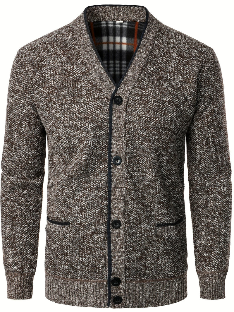 Men's Knitted Cardigan with Buttons – Warm and Comfortable for Autumn and Winter