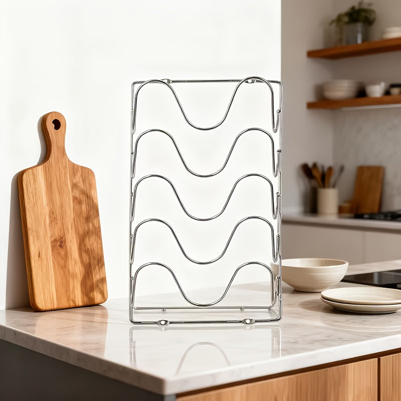 SteelOrganize Kitchen Lid Rack – Smart and Space-Saving Storage Solution