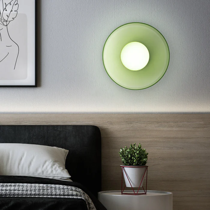 Modern Round Glass Ceiling Lamp – Elegant and Timeless Design