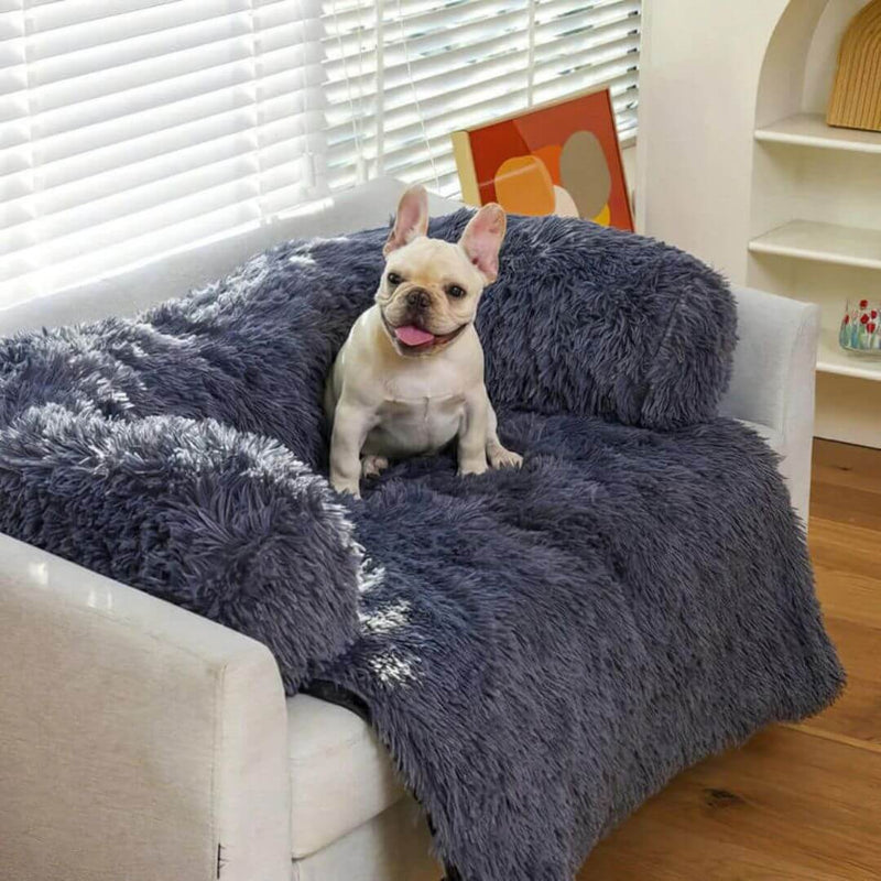 Plush Dog Bed with Raised Edges – Soft Comfort for Daily Resting