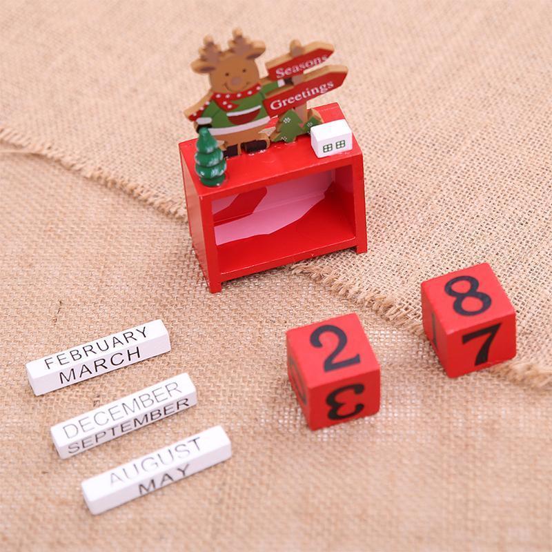 Wooden Christmas Countdown Calendar Decoration