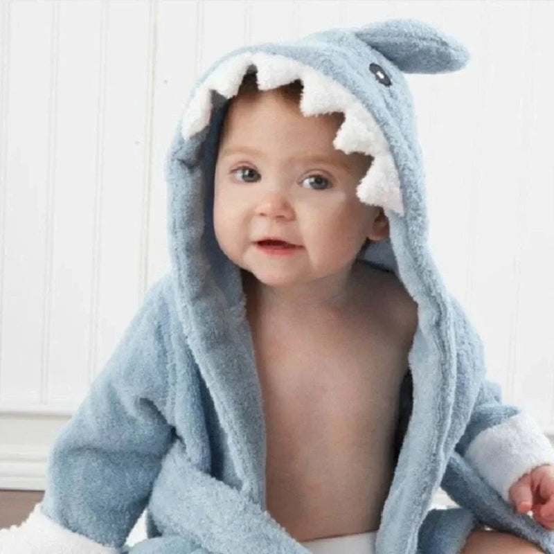 Hooded Animal Bathrobe for Babies and Toddlers