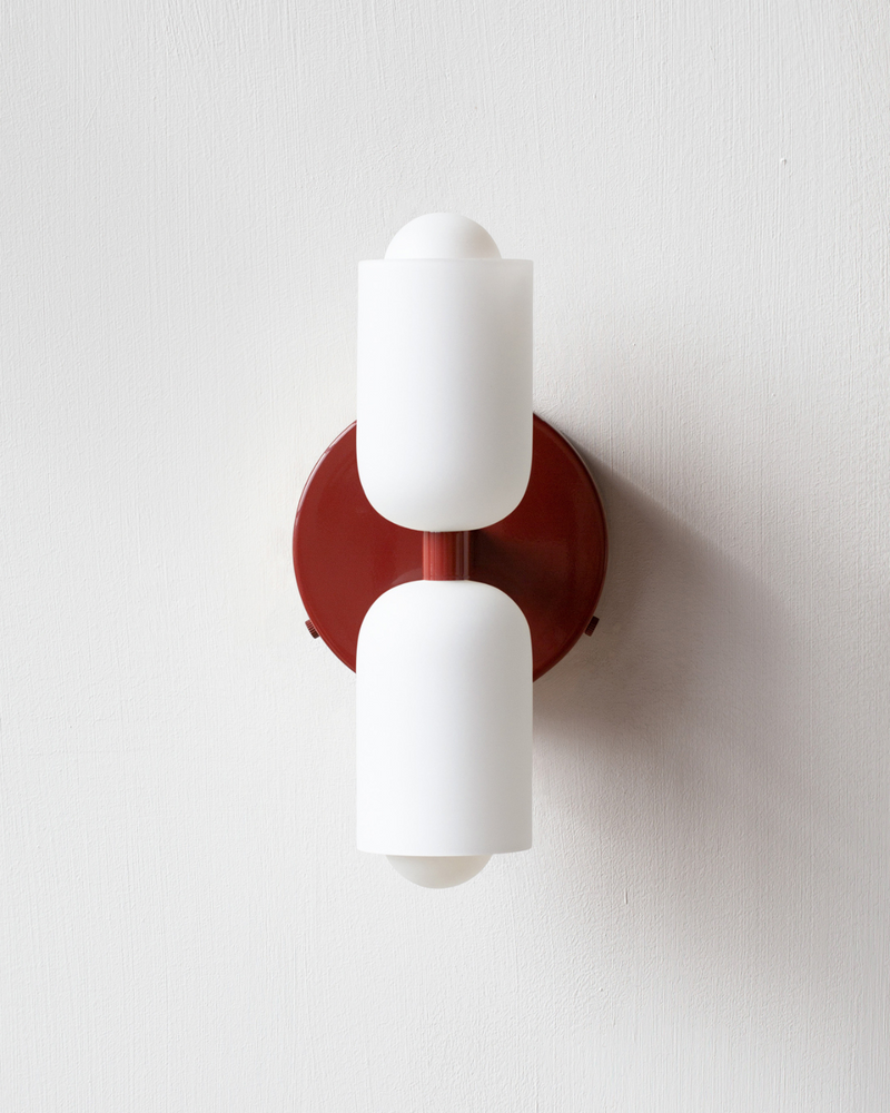 Double-Head Frosted Glass Wall Sconce with Soft Ambient Lighting