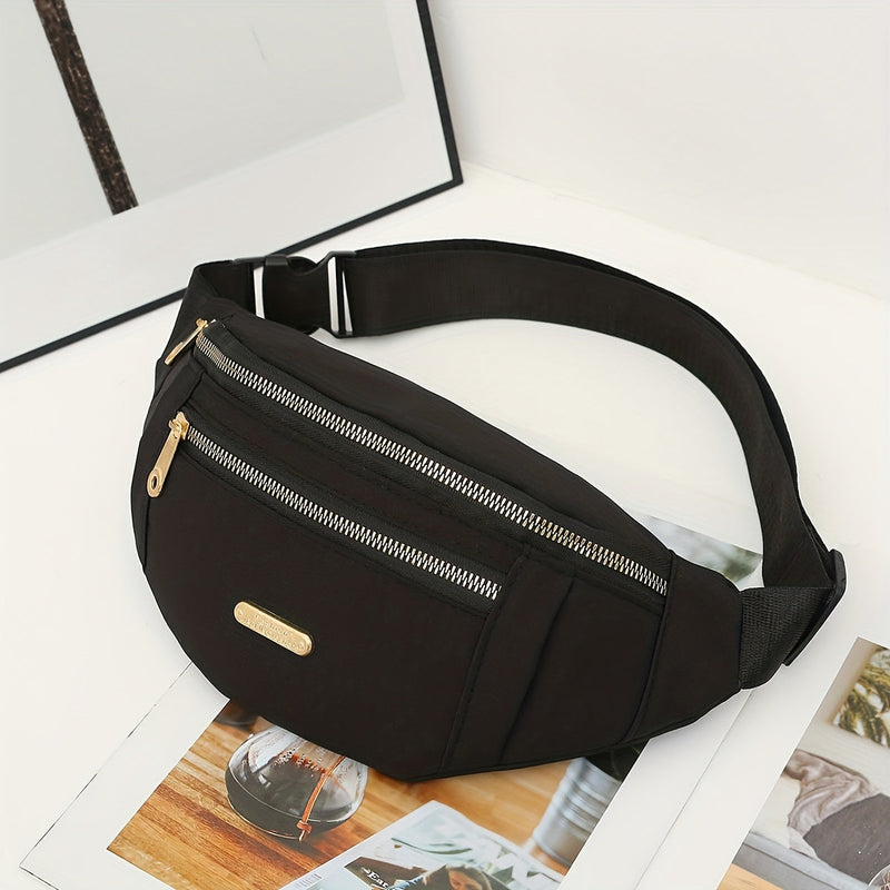 Lightweight Bum Bag for Women with Multiple Zipper Pockets and Adjustable Strap