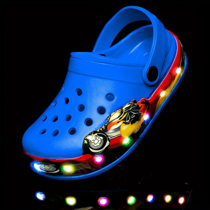 Glow-in-the-Dark Kids’ Clogs – Breathable and Anti-Slip Shoes