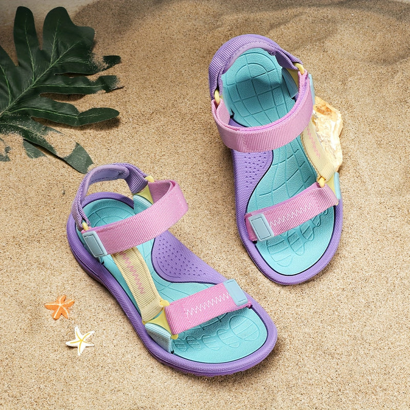 Comfortable Girls' Sandals for Kids with Adjustable Straps and Lightweight Sole