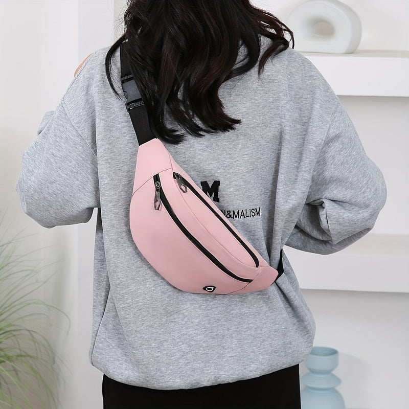 Sporty Bum Bag for Women with Multiple Pockets and Adjustable Strap