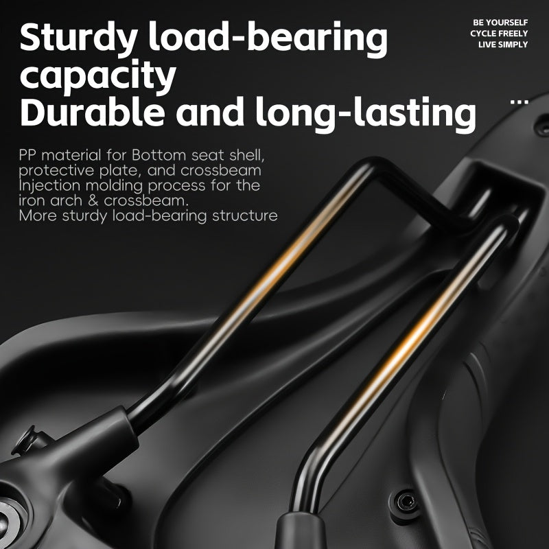 Inflatable Bicycle Saddle with Air Cushion for Comfort During Long Rides