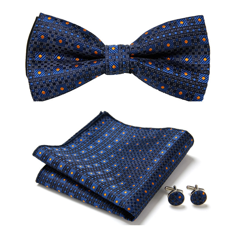 Elegant Bow Tie Set – Handcrafted with Matching Accessories