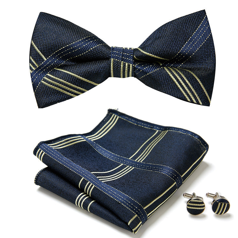 Elegant Bow Tie Set – Handcrafted with Matching Accessories