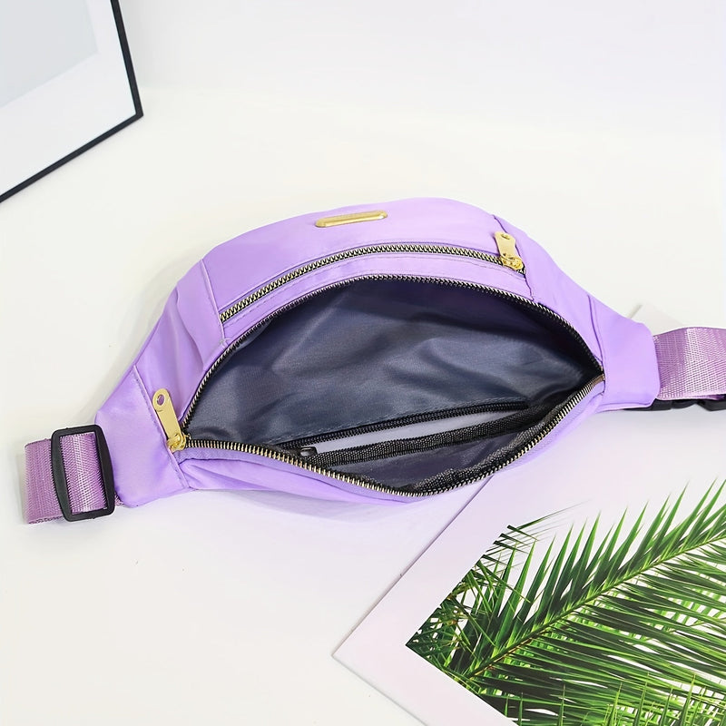 Lightweight Bum Bag for Women with Multiple Zipper Pockets and Adjustable Strap
