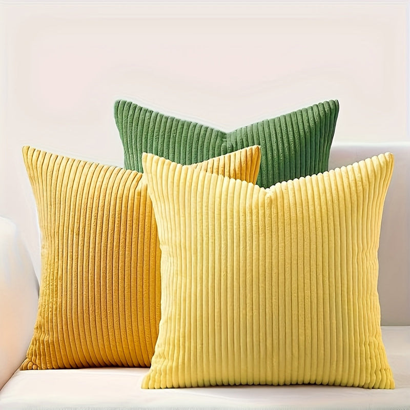 Bohemian Rib Cushion Cover with Stripe Texture – Soft, Stylish, and Decorative