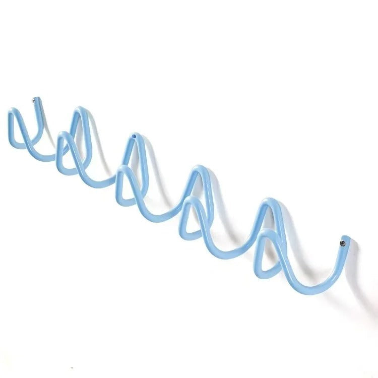 Modern Wavy Wall Coat Rack – Stylish Wall Coat Rack with Multiple Hooks