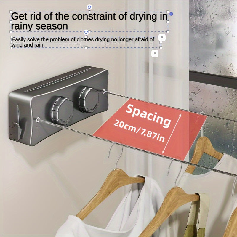 Foldable Double Clothesline – Compact and Strong