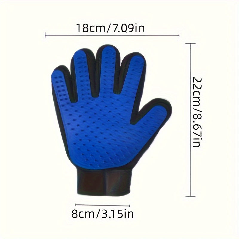Grooming Glove for Dogs and Cats – Silicone De-shedding and Massaging
