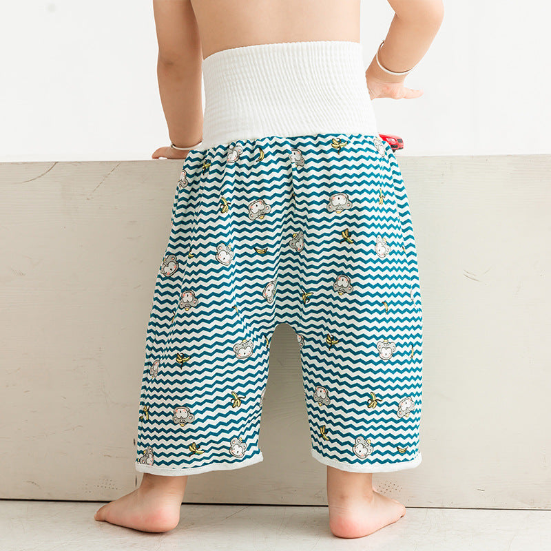 Reusable Toddler Potty-Training Shorts and Skirts with Stretch Waist