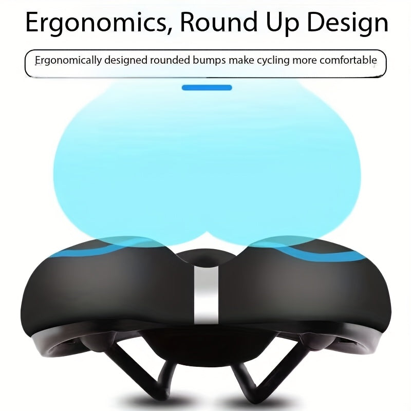 Comfortable Bicycle Saddle with Ergonomic Breathable Design