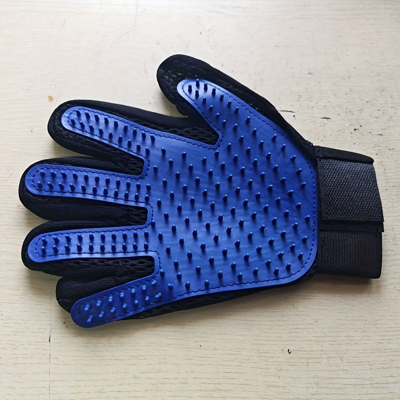 Grooming Glove for Dogs and Cats – Silicone De-shedding and Massaging
