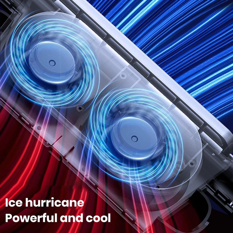 Averic Dual USB Car Cooling Fans with 3-Speed Control