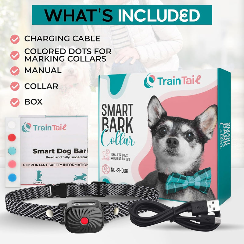 Small Dog Anti-Bark Collar with Sound and Vibration Modes