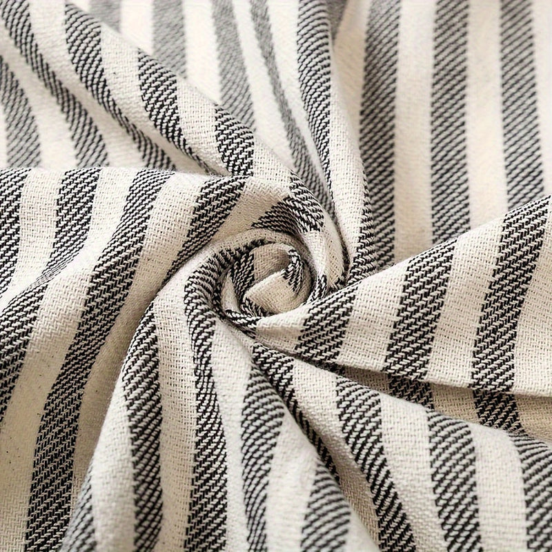 Oversized Beach Towel with Bohemian Stripe Pattern