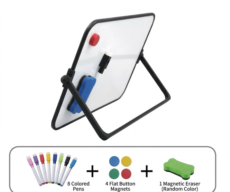 MagniBoard Magnetic Whiteboard - Portable and Double-Sided with Stand