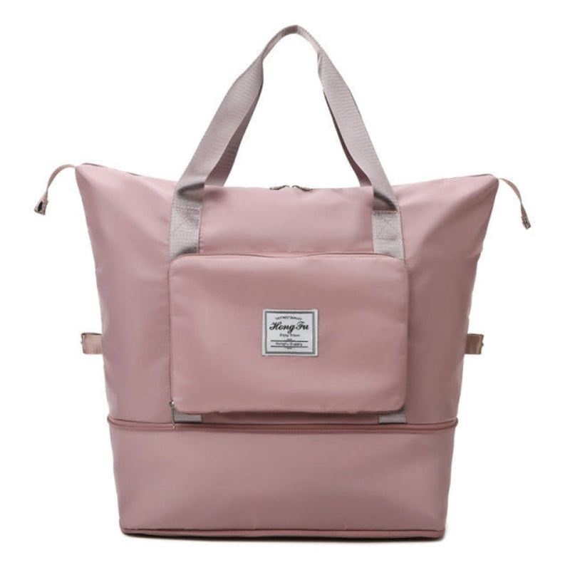 Foldable Lightweight Nylon Travel Bag with Shoulder Straps