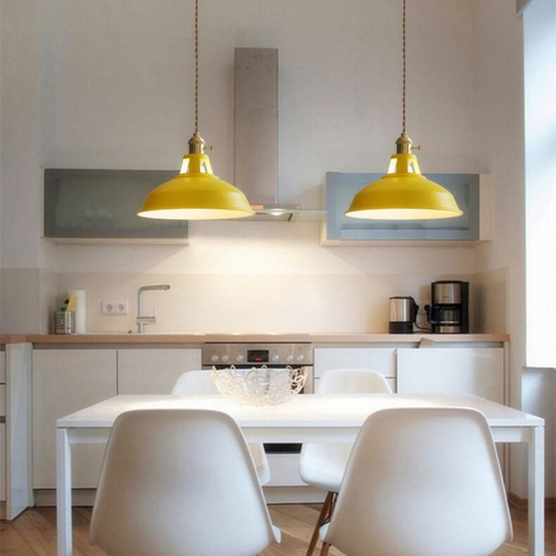 Colorful Metal Barn Pendant Light