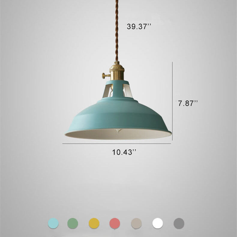 Colorful Metal Barn Pendant Light