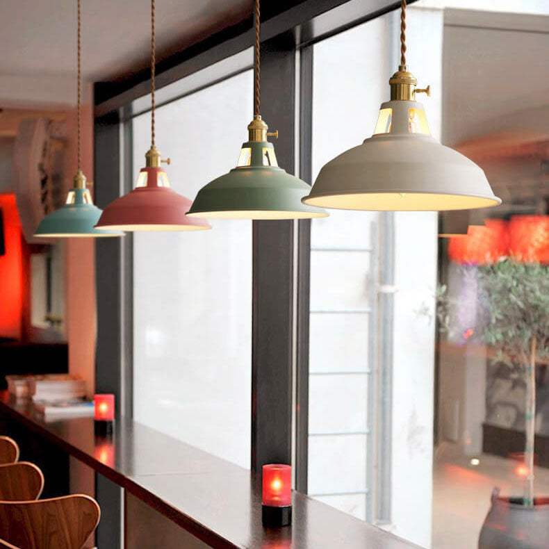 Colorful Metal Barn Pendant Light