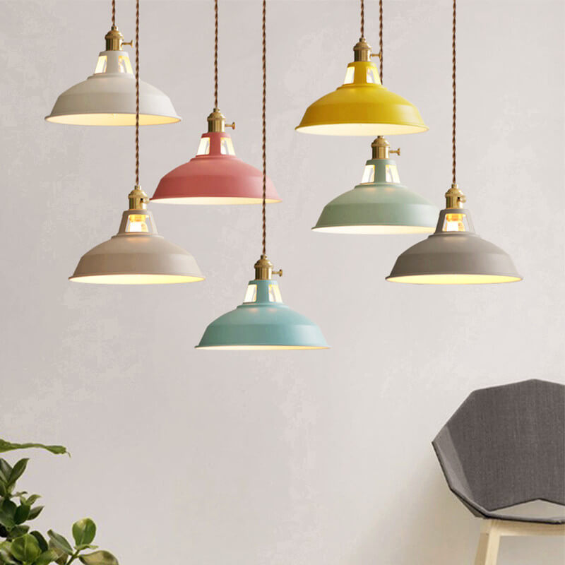 Colorful Metal Barn Pendant Light