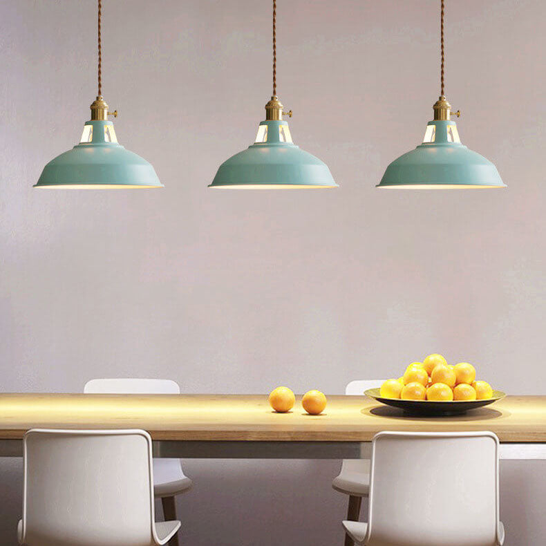 Colorful Metal Barn Pendant Light
