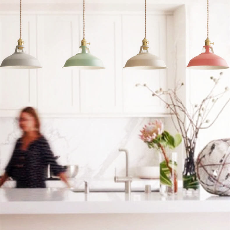 Colorful Metal Barn Pendant Light