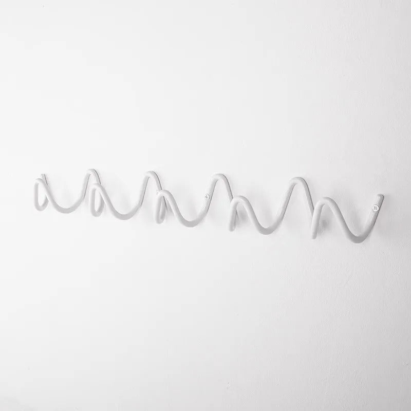 Modern Wavy Wall Coat Rack – Stylish Wall Coat Rack with Multiple Hooks