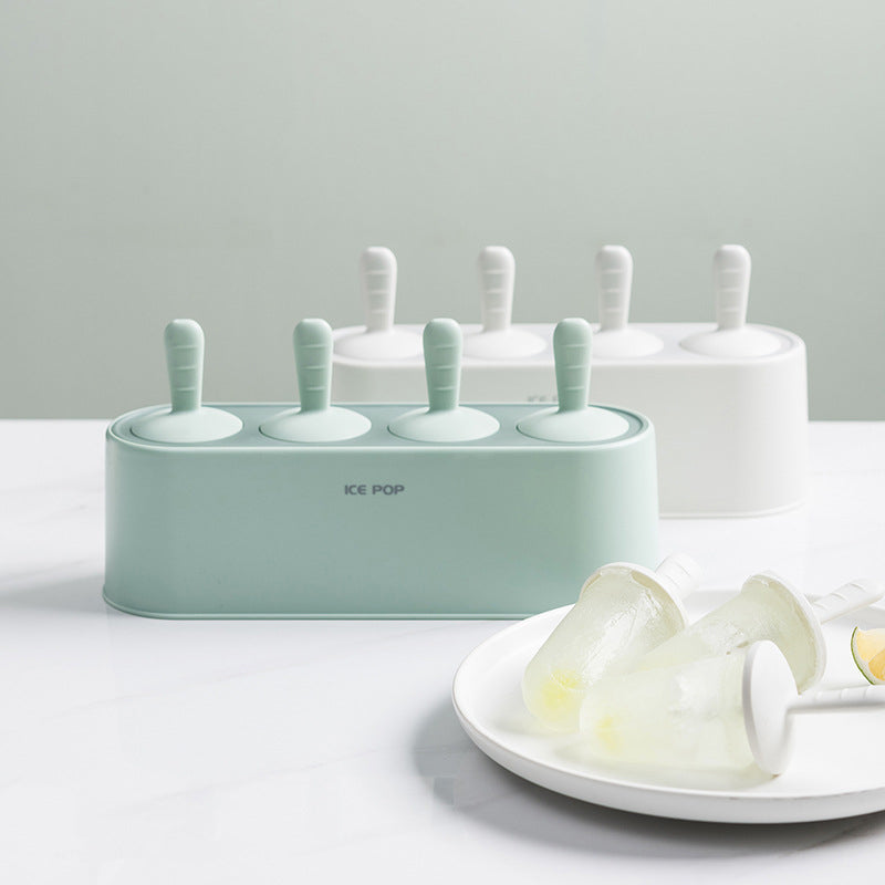 Silicone Ice Pop Mould with Four Reusable Sticks