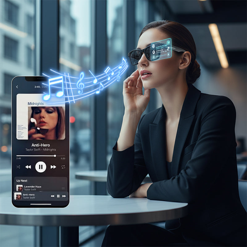 AI Smart Camera Glasses with Voice Control & HD Recording