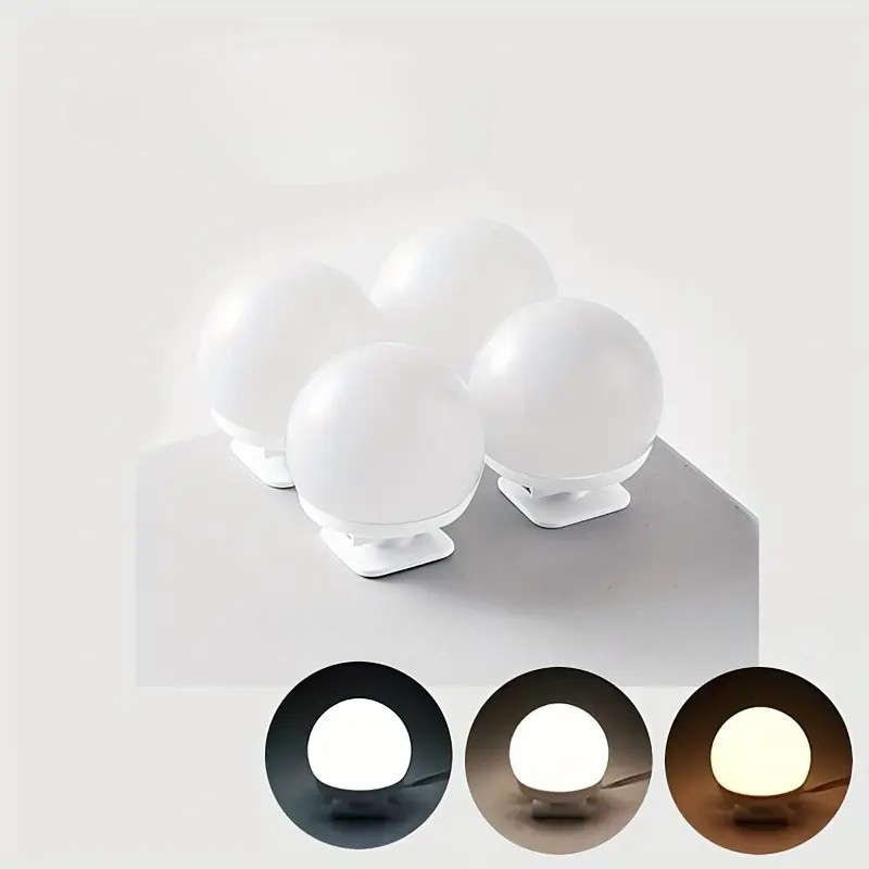Dimmable LED Mirror Lighting with Light Balls and Adjustable Make-Up Lighting