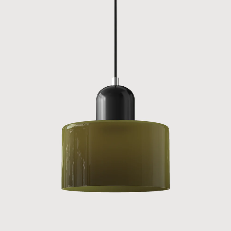 Retro Pendant Lamp with Glass Shade and Adjustable Cord for a Warm Atmosphere