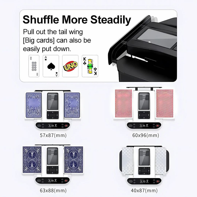 Automatic Card Shuffling Machine and Dealer for Fast and Efficient Play