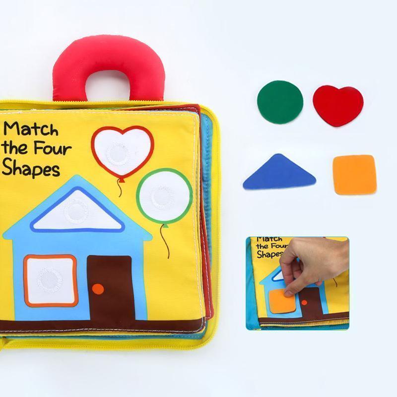 3D Interactive Early Learning Soft Cloth Book