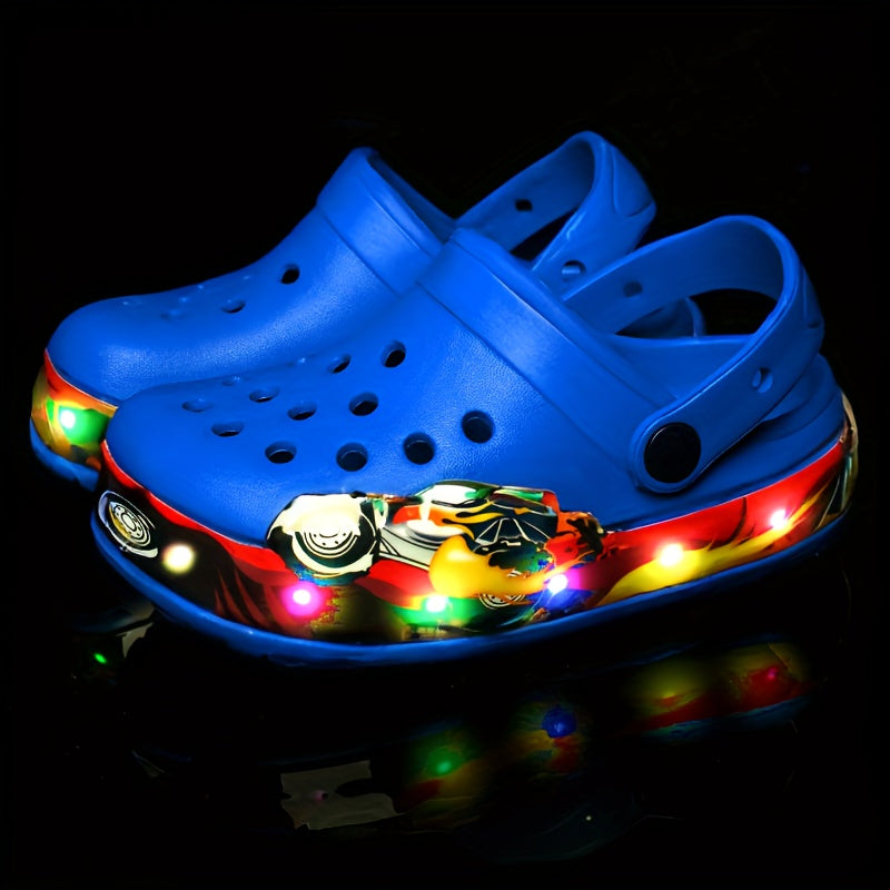Glow-in-the-Dark Kids’ Clogs – Breathable and Anti-Slip Shoes