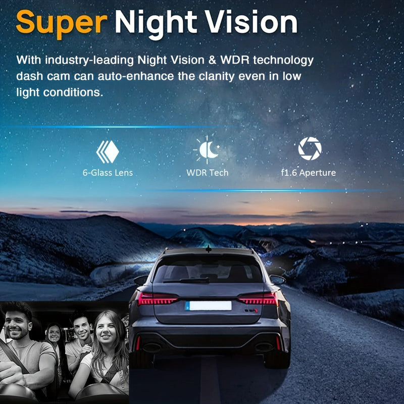 1080P WiFi Dual Lens Dash Cam
