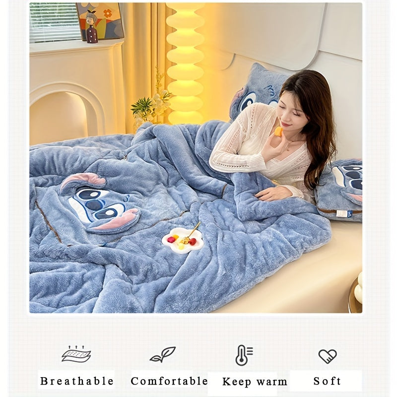Stitch Cushion-Blanket in One - For Comfort and Coziness in One
